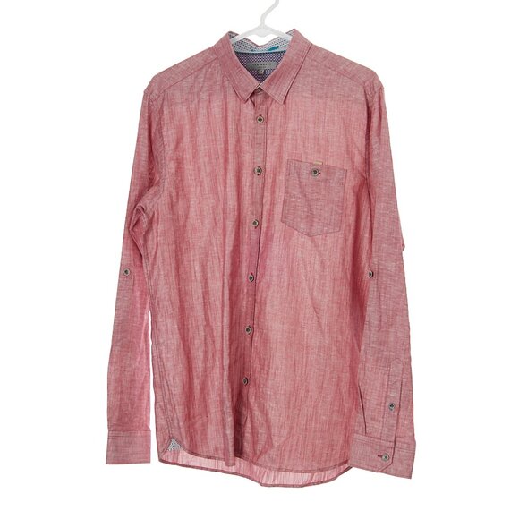 Ted Baker London Other - Ted Baker London Linen Button Front Top Men's Size 4 US Medium